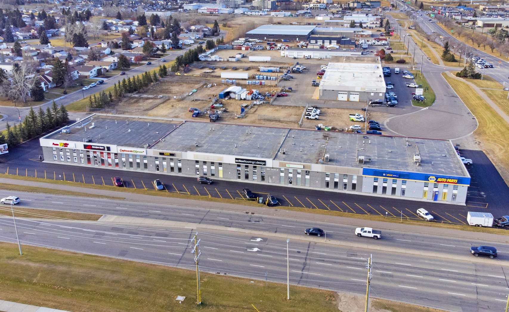 Taylor Business Park industrial strip, Red Deer